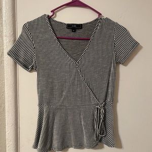 Black and white shirt